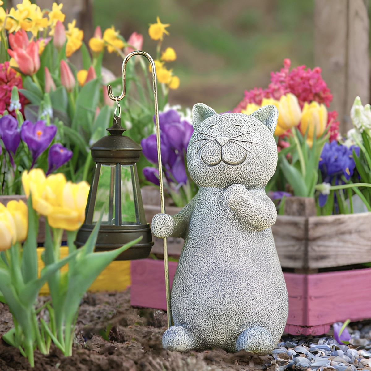 Skorter | KittyBeam - Enchanting Sun Cat Lamp for Garden Performance