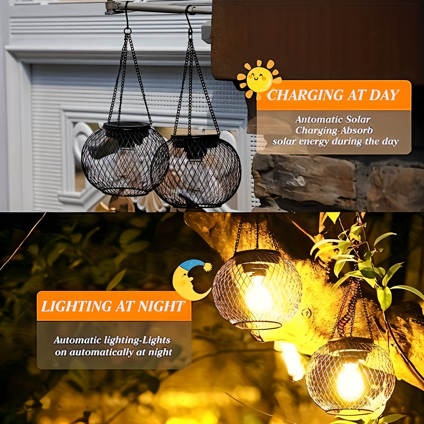 Skorter | Lumentalic - Waterproof Hanging Solar Lamp for Outdoors
