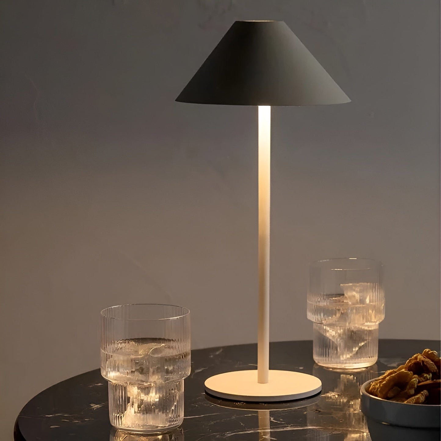 Skorter | LumiLuxe - Dimmable Nordic Cone LED Table Lamp with Touch Control