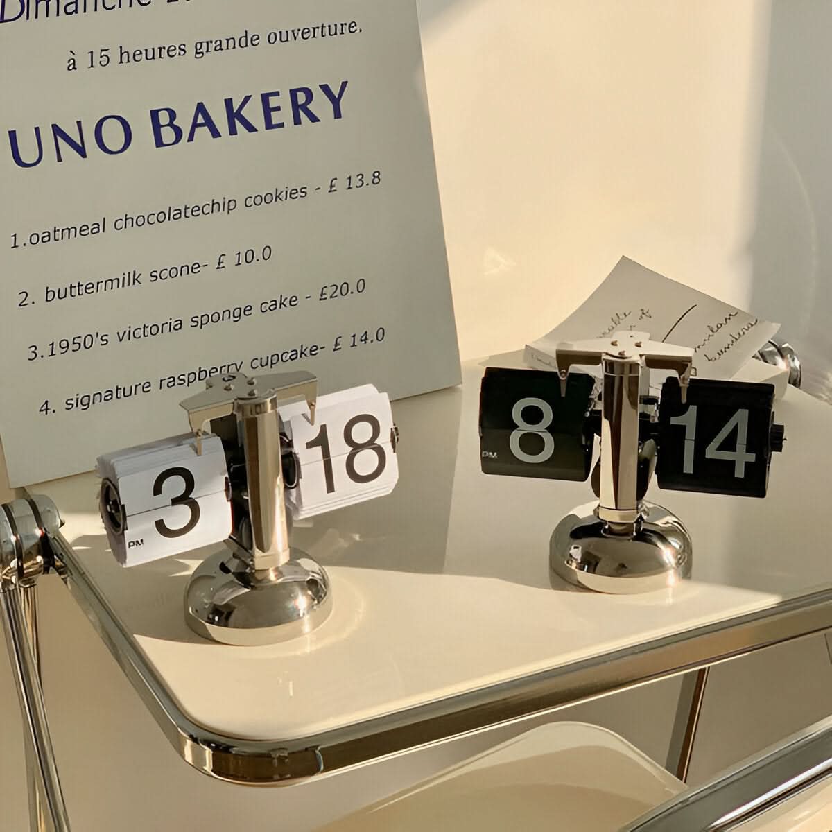 Skorter | Minimalist Flip Clock Automatic Retro Desk Clock