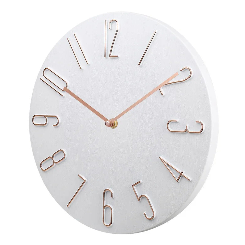 Skorter | Silencio Modern Silent Wall Clock – Minimalist Design with Quartz Movement