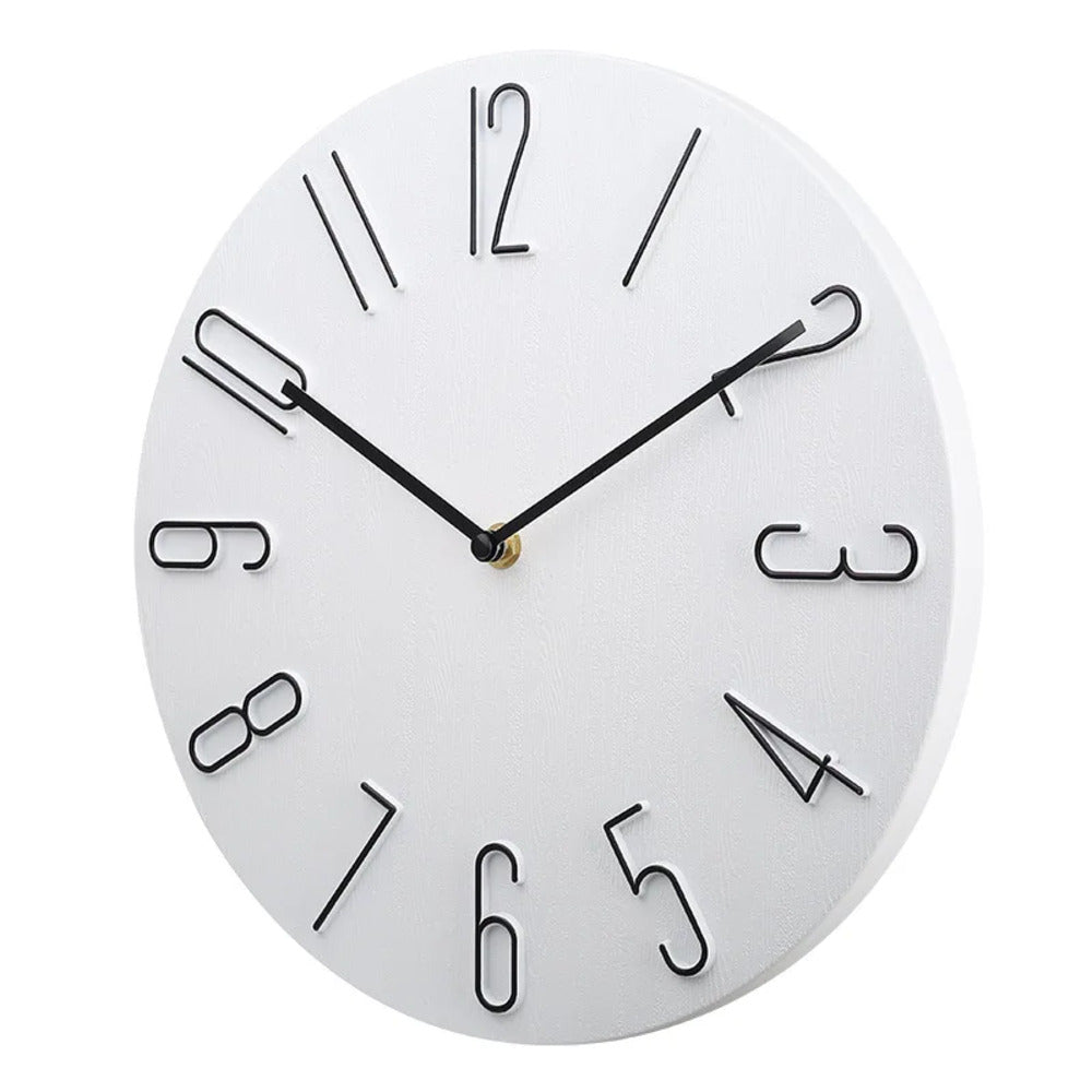 Skorter | Silencio Modern Silent Wall Clock – Minimalist Design with Quartz Movement