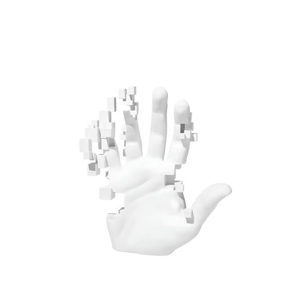 Skorter | Abstract Resin Hand Sculpture with Mosaic Design