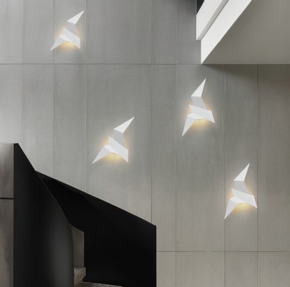 Skorter | OriTori Wall Light - Geometric Origami Bird Wall Light - Japanese Style Wall Light Design