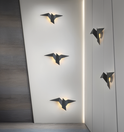Skorter | OriTori Wall Light - Geometric Origami Bird Wall Light - Japanese Style Wall Light Design