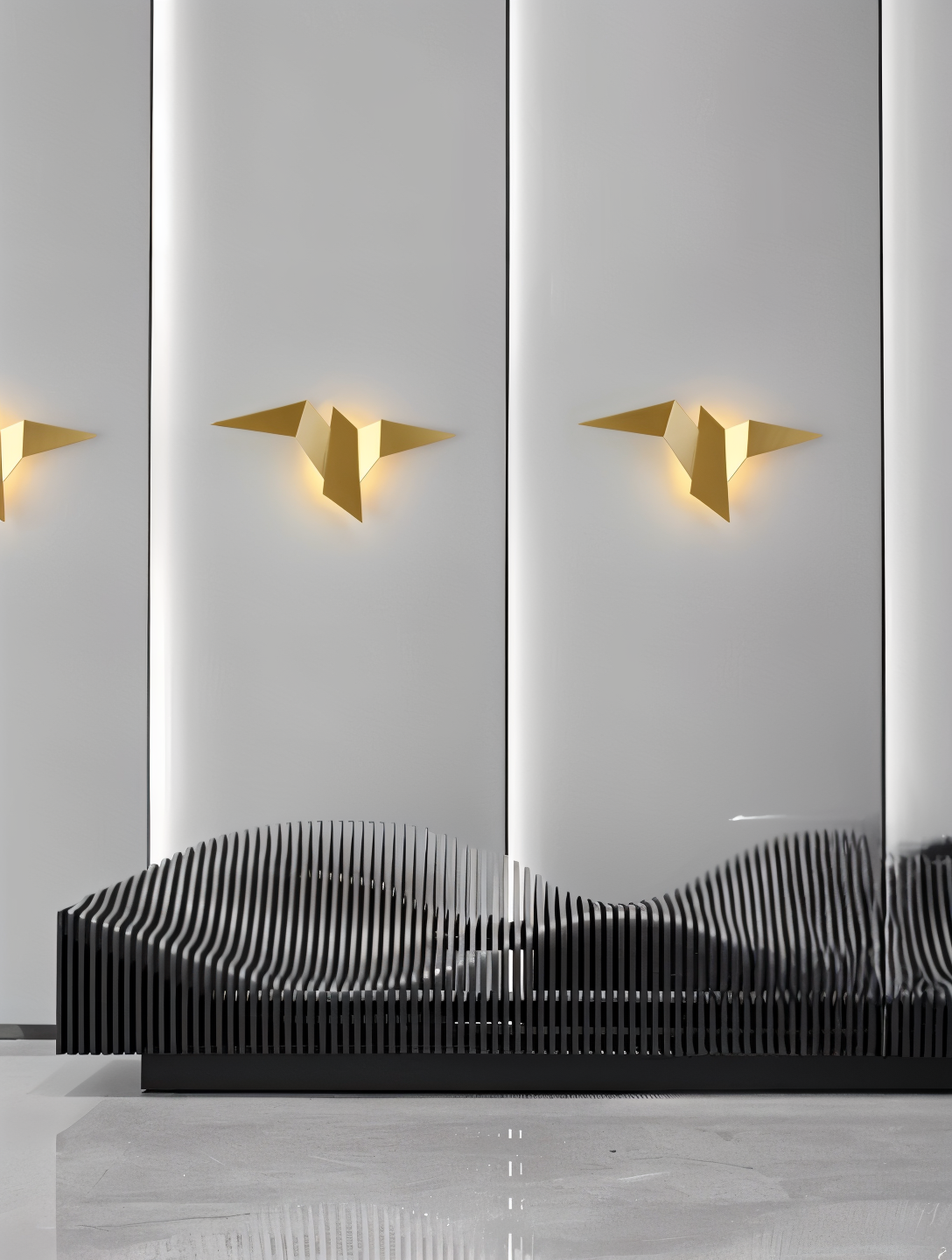 Skorter | OriTori Wall Light - Geometric Origami Bird Wall Light - Japanese Style Wall Light Design