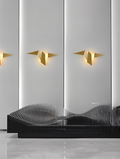 Skorter | OriTori Wall Light - Geometric Origami Bird Wall Light - Japanese Style Wall Light Design