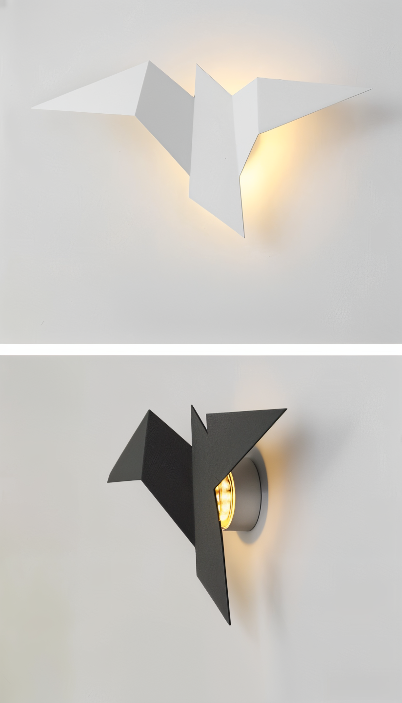 Skorter | OriTori Wall Light - Geometric Origami Bird Wall Light - Japanese Style Wall Light Design