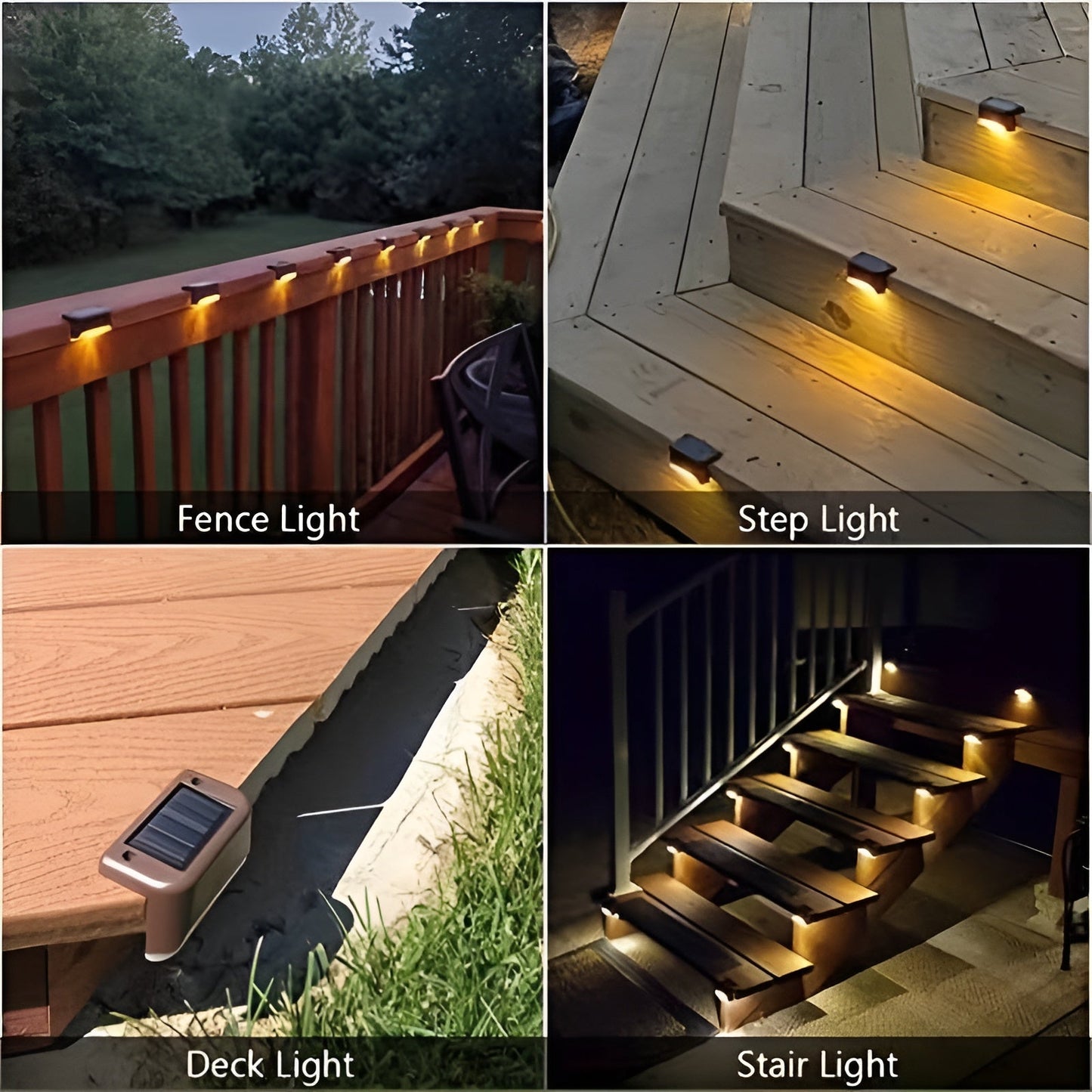 Skorter | PathStep Lights - LED Solar Cell Stair Lighting - Waterproof Outdoor Lamp