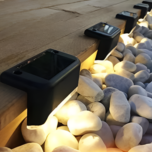 Skorter | PathStep Lights - LED Solar Cell Stair Lighting - Waterproof Outdoor Lamp