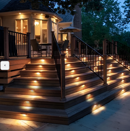 Skorter | PathStep Lights - LED Solar Cell Stair Lighting - Waterproof Outdoor Lamp