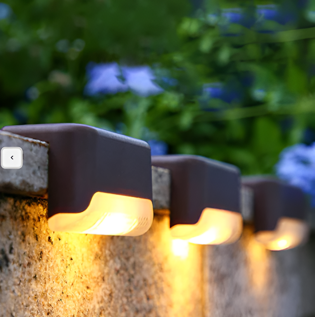 Skorter | PathStep Lights - LED Solar Cell Stair Lighting - Waterproof Outdoor Lamp