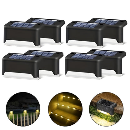 Skorter | PathStep Lights - LED Solar Cell Stair Lighting - Waterproof Outdoor Lamp