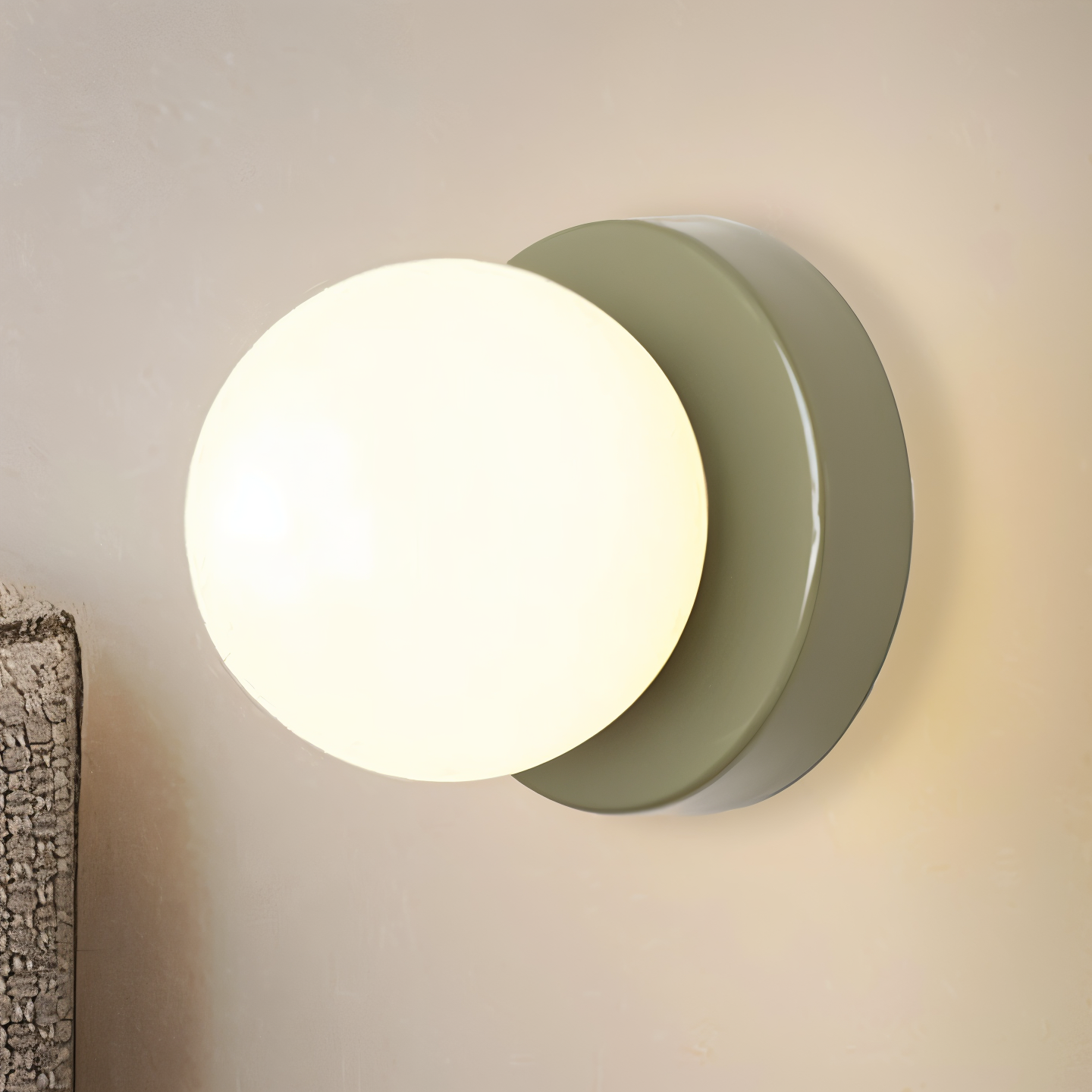 Skorter | PearlPop Wall Light – White Glass Orb LED Wall Sconce for Modern Interiors