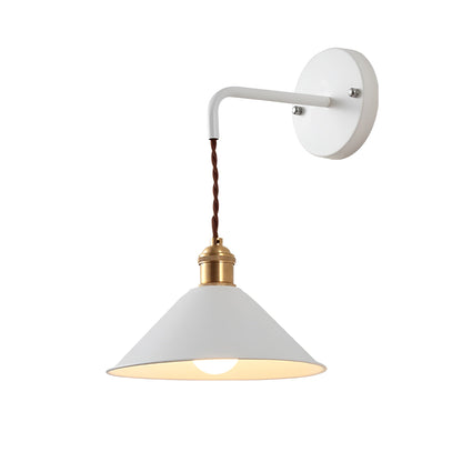 Skorter | Retro Vintage Vägglampa - Vintageinspirerad Konformad Metallvägglampa