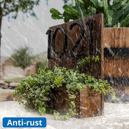 Skorter | Black Full House Number - House Number Modern - House Number Sign