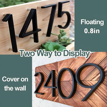 Skorter | Black Full House Number - House Number Modern - House Number Sign