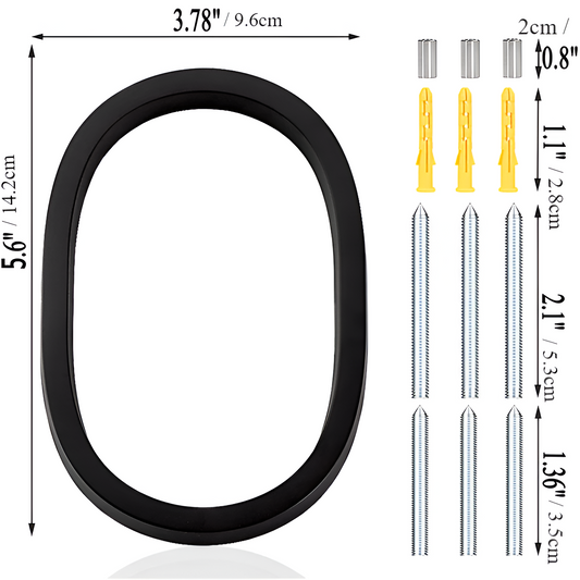 Skorter | Black Full House Number - House Number Modern - House Number Sign