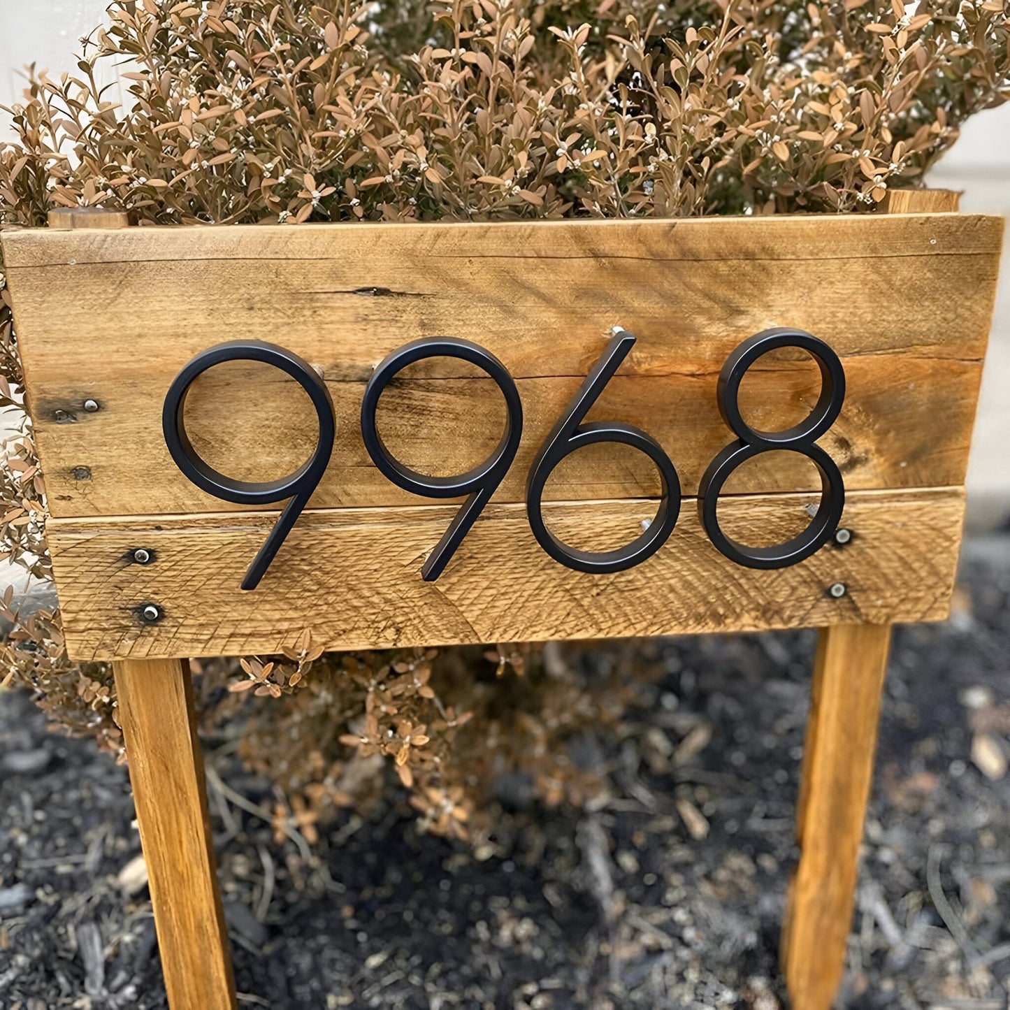 Skorter | Black Full House Number - House Number Modern - House Number Sign