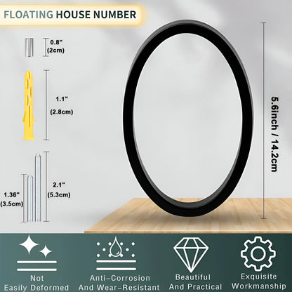 Skorter | Black Full House Number - House Number Modern - House Number Sign