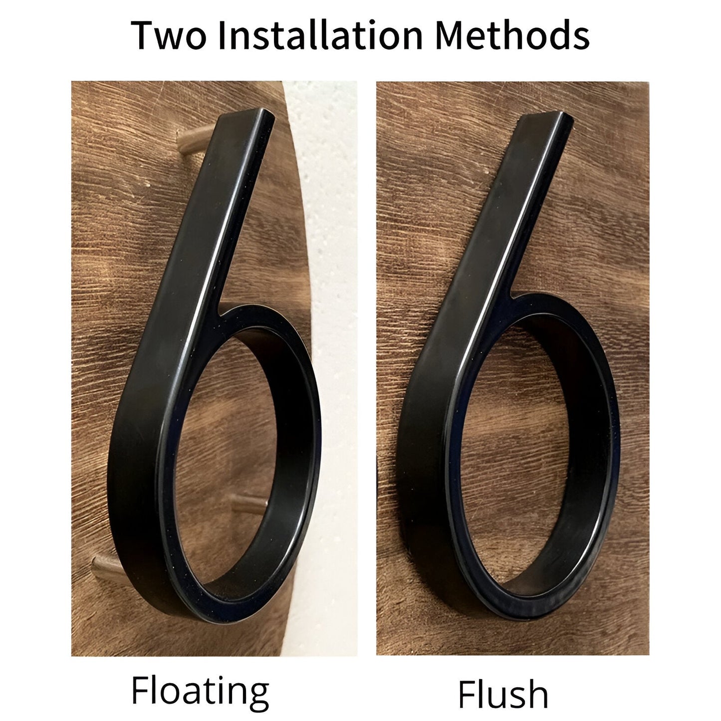 Skorter | Black Full House Number - House Number Modern - House Number Sign