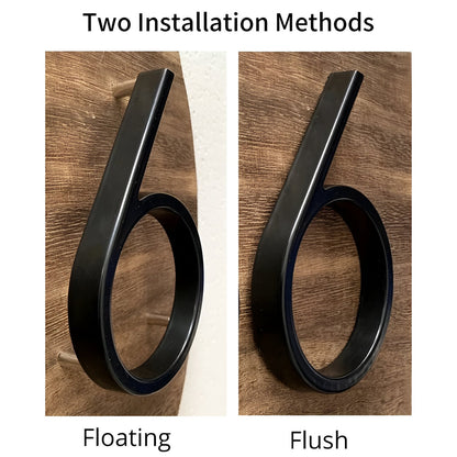 Skorter | Black Full House Number - House Number Modern - House Number Sign