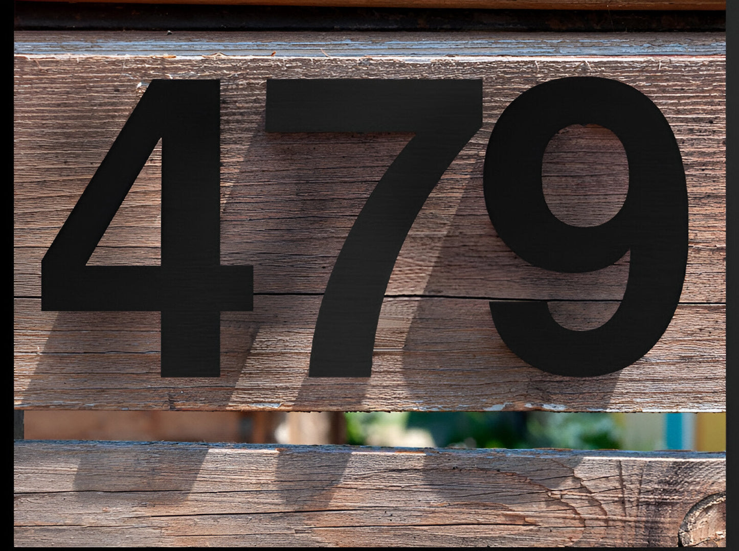 Skorter | Black Full House Number - House Number Modern - House Number Sign