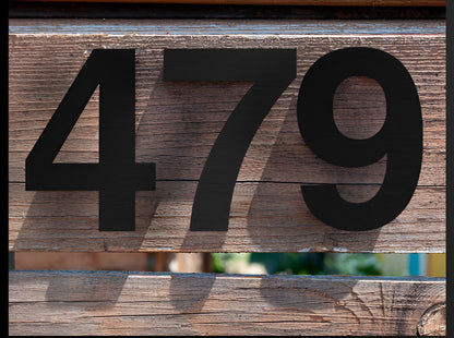 Skorter | Black Full House Number - House Number Modern - House Number Sign