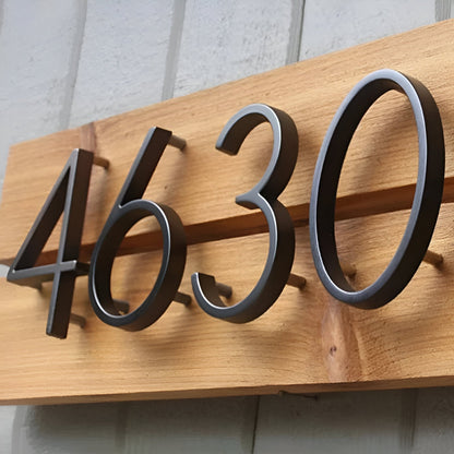 Skorter | Black Full House Number - House Number Modern - House Number Sign