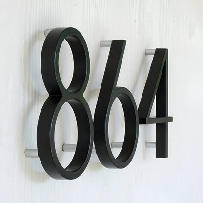 Skorter | Black Full House Number - House Number Modern - House Number Sign