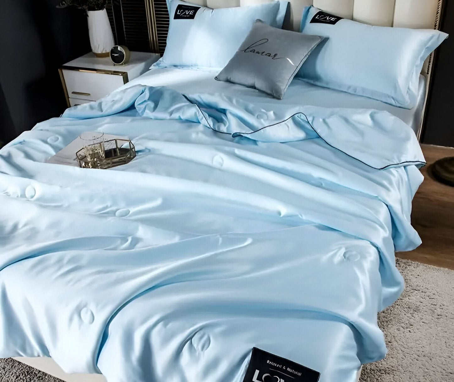 Skorter | FLUFFINA - Premium Satin Silk Bedding
