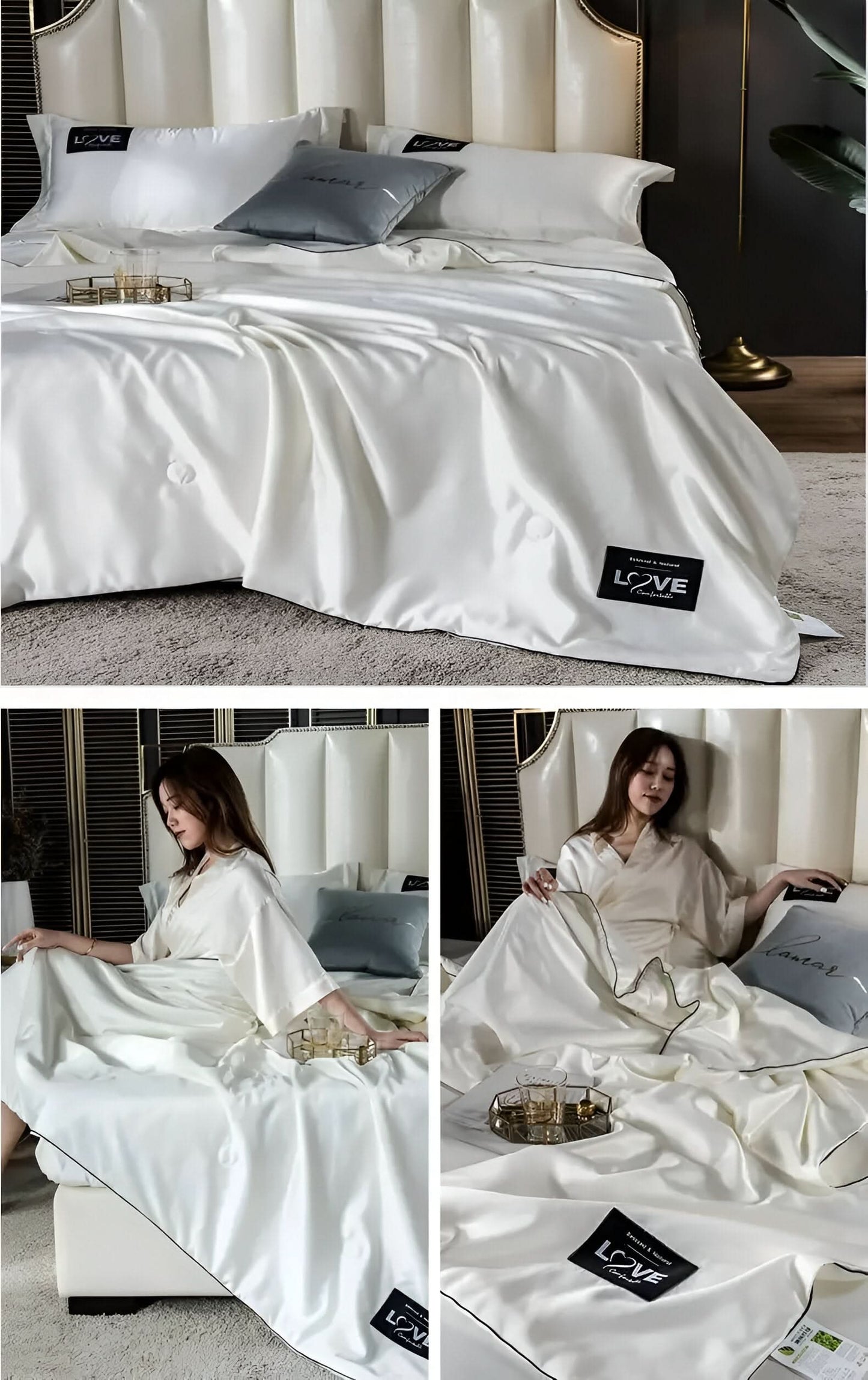 Skorter | FLUFFINA - Premium Satin Silk Bedding