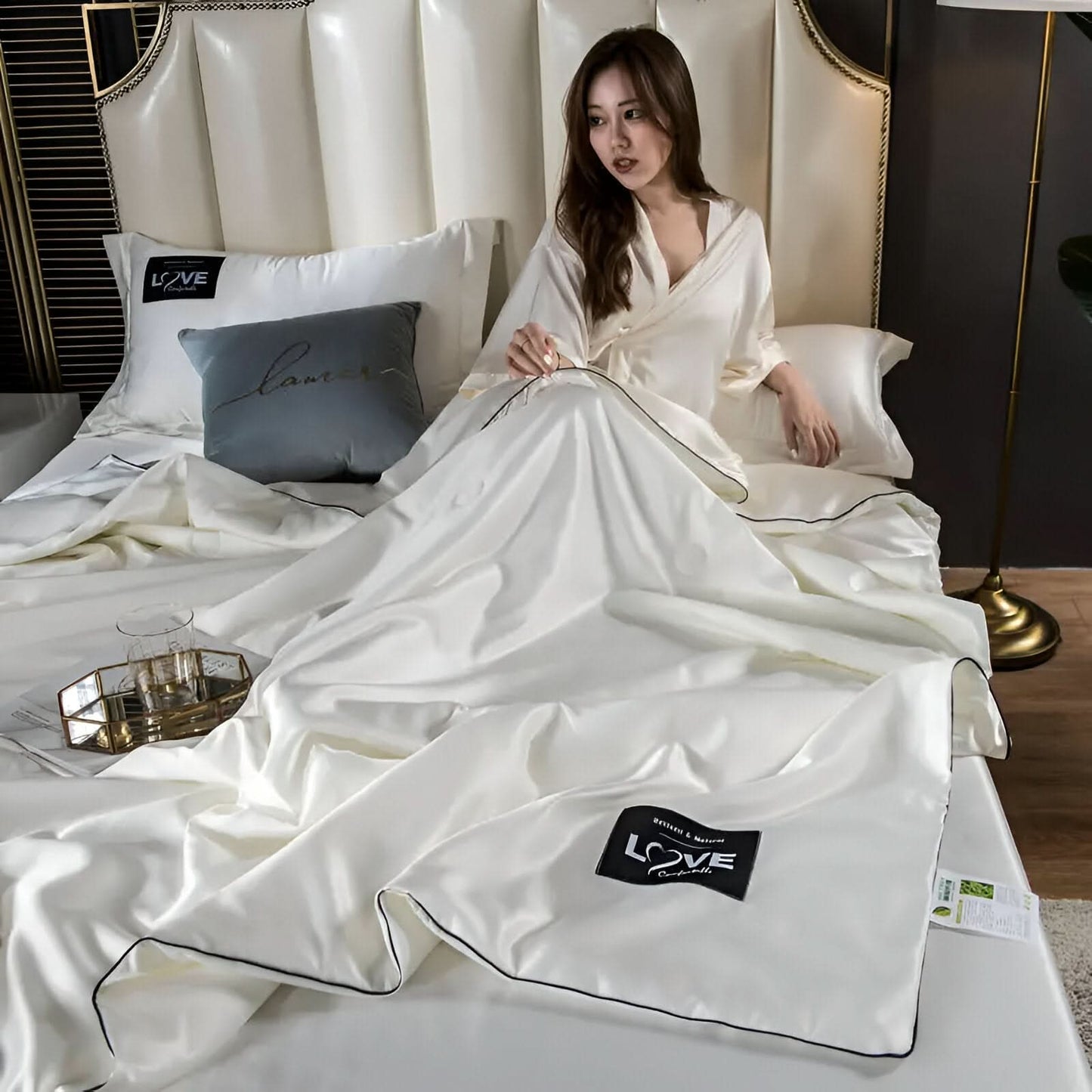 Skorter | FLUFFINA - Premium Satin Silk Bedding