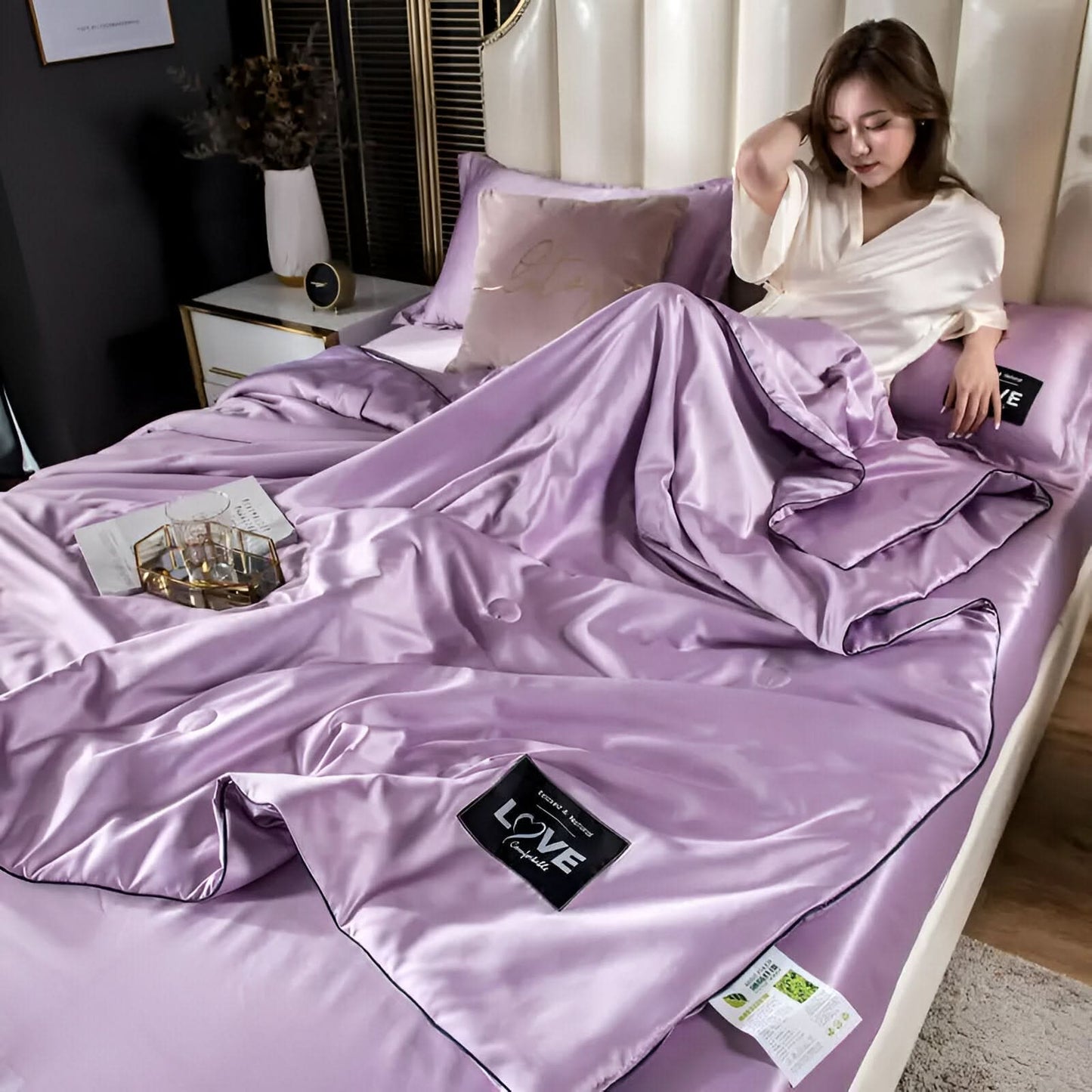 Skorter | FLUFFINA - Premium Satin Silk Bedding