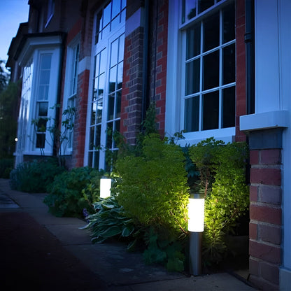 Skorter | SolarShimmer - Stainless Steel Solar Post Lights Outdoor Lamp