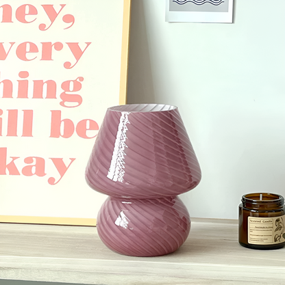 Skorter | Striped Glow - A Hand-Blown Striped Glass Bore Lamp