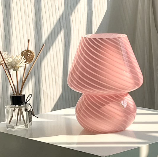 Skorter | Striped Glow - A Hand-Blown Striped Glass Bore Lamp