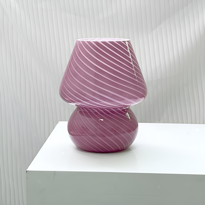Skorter | Striped Glow - A Hand-Blown Striped Glass Bore Lamp