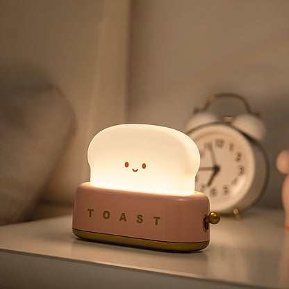 Skorter | TinyToast Table Lamp – Portable Toaster-Shaped Night Light with Dimmable LED & USB Port