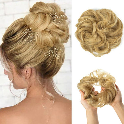 Skorter | Stylemaker Messy And Curly Elastic Hair Bun Scrunchy Hair Extensions (New)
