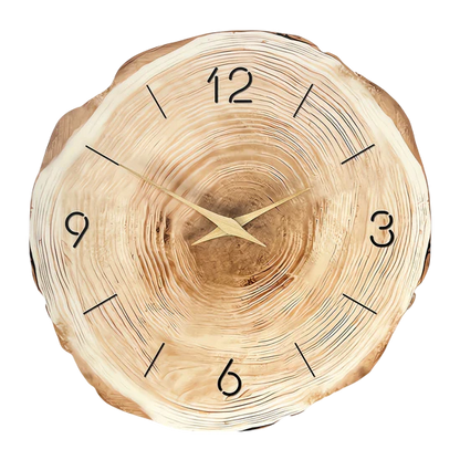 Skorter | Silent Wooden Wall Clock with Natural Wood Texture