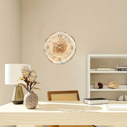 Skorter | Silent Wooden Wall Clock with Natural Wood Texture