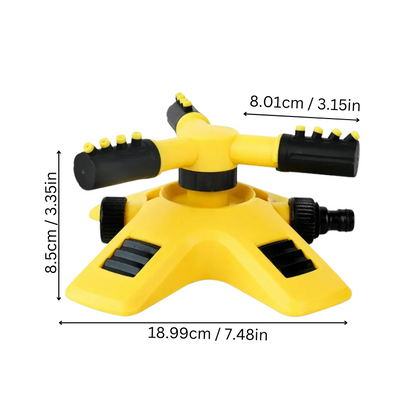 Skorter | 360° Rotating Lawn Sprinkler | Stable, Multi-Angle Nozzles for Even Coverage in Large Gardens