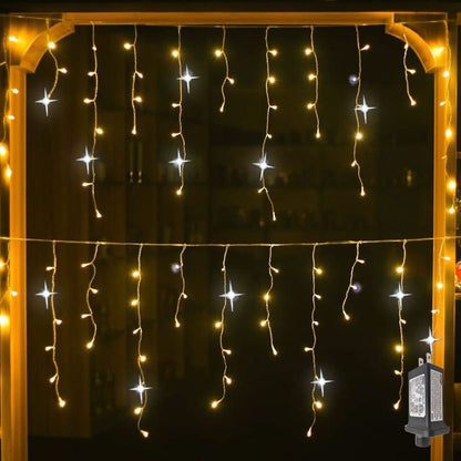 Skorter | LED Garden Curtain 4 × 0.6 m with weatherproof design