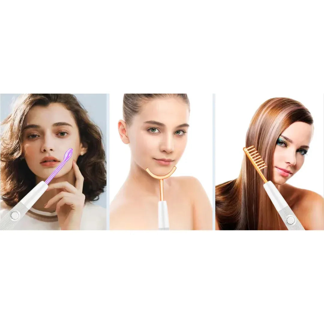 Skorter | Elysium Glow™ | Professional High-Frequency Facial Wand | Anti-Aging Skin Rejuvenation Device for Home Use & Spa Treatments