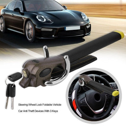 Skorter | Foldable Steering Wheel Anti-theft Bar with Alarm Function – The Powerful Car Security Device