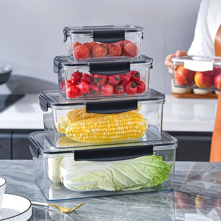 Skorter | 4 piece refrigerator storage containers