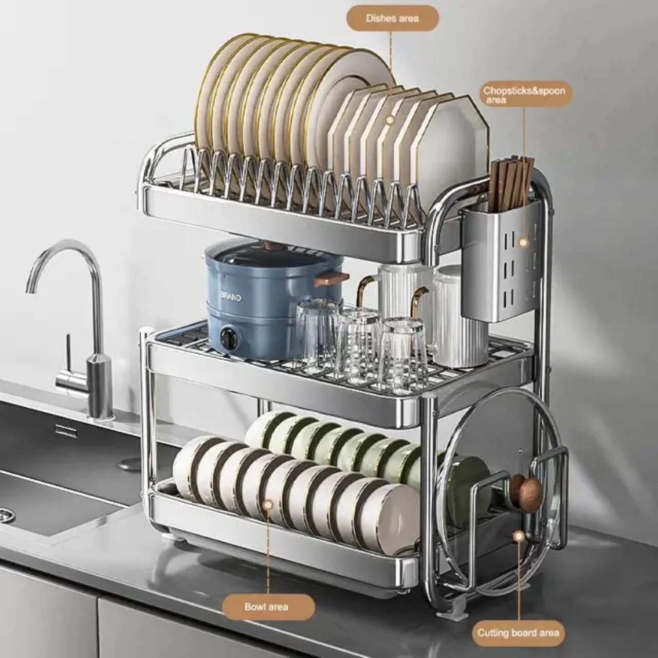 Skorter | Chrome Dish Rack