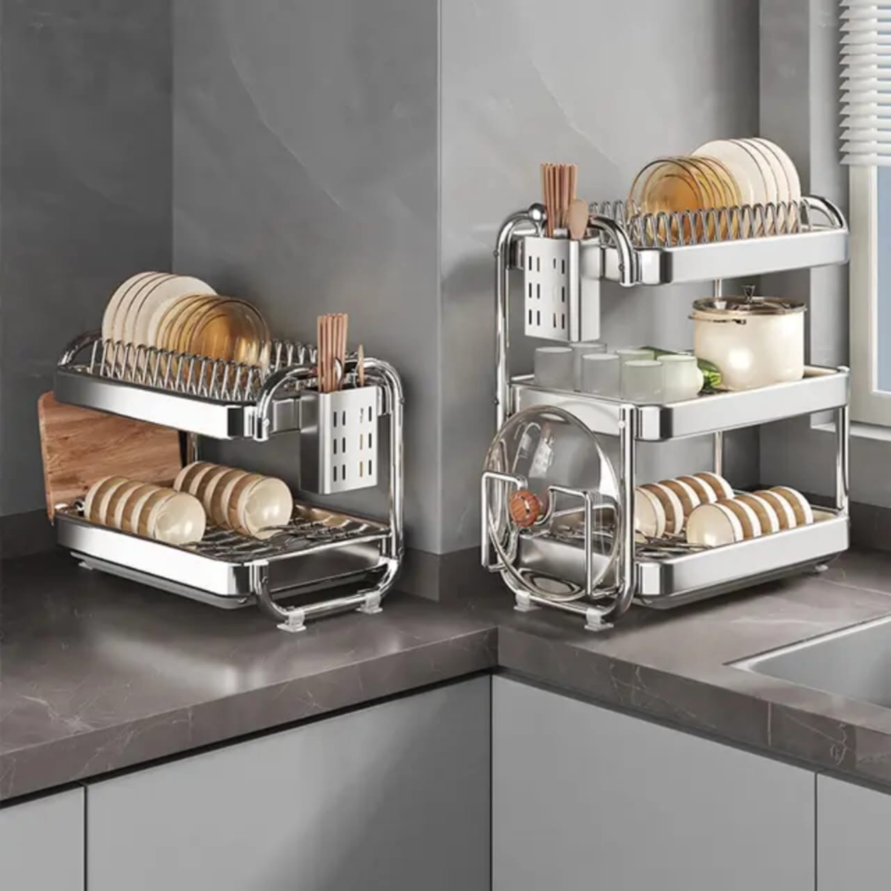 Skorter | Chrome Dish Rack