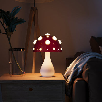 Skorter | Luminara LED Table Lamp – Realistic flickering flame effect, battery-operated, adjustable brightness, perfect for home decor, living room or bedroom